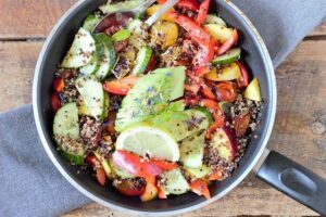 Quinoa-Gericht: "nur" Gemüse und Getreide aber appetitlich und lecker
