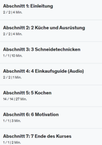 Kursinhalt- zuhause einfach kochen lernen