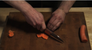 mit Karotten die Scheidetechnik lernen